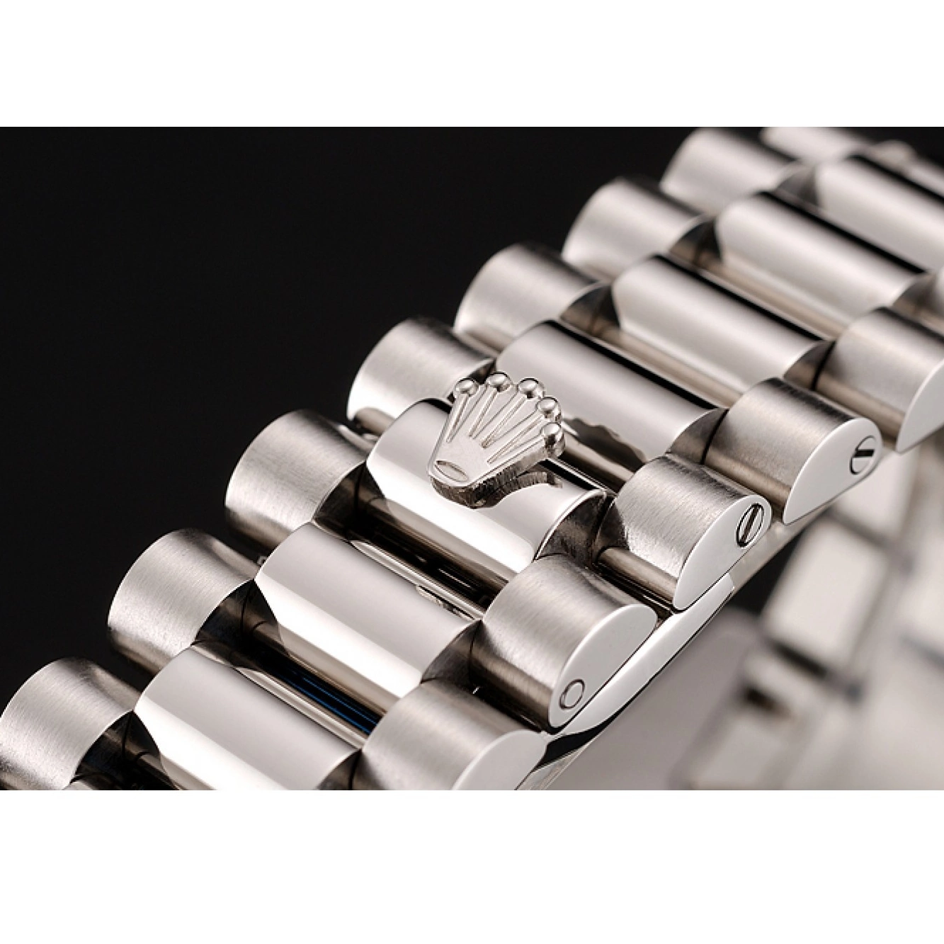 Aaa replica watch Day-Date Bracelet Swiss Stainless Rolex Black Case Diamond Diamond Steel Dial 1453966 Numerals 0522